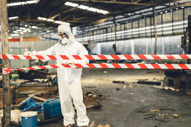 Professional Biohazard technician working in Grand Island, FL